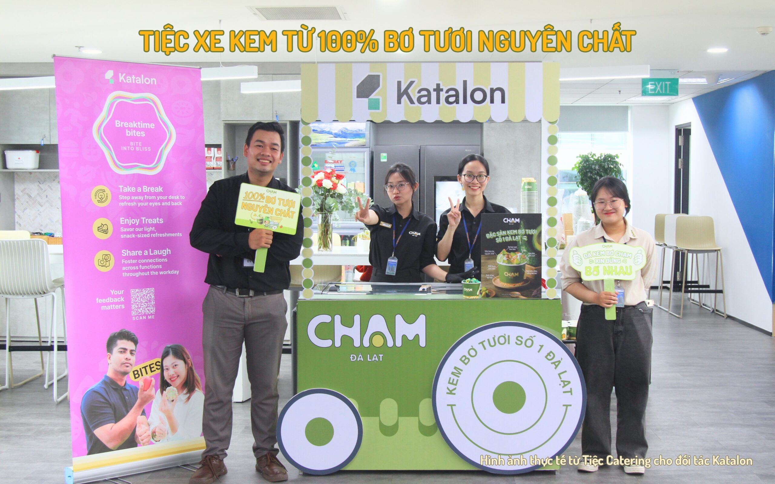 Tiệc xe kem từ 100% bơ tươi nguyên chất