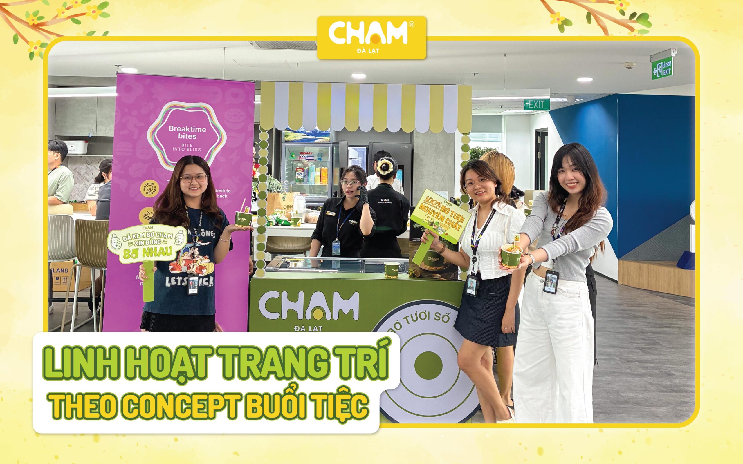 CHẠM Catering linh hoạt trang trí theo concept buổi tiệc