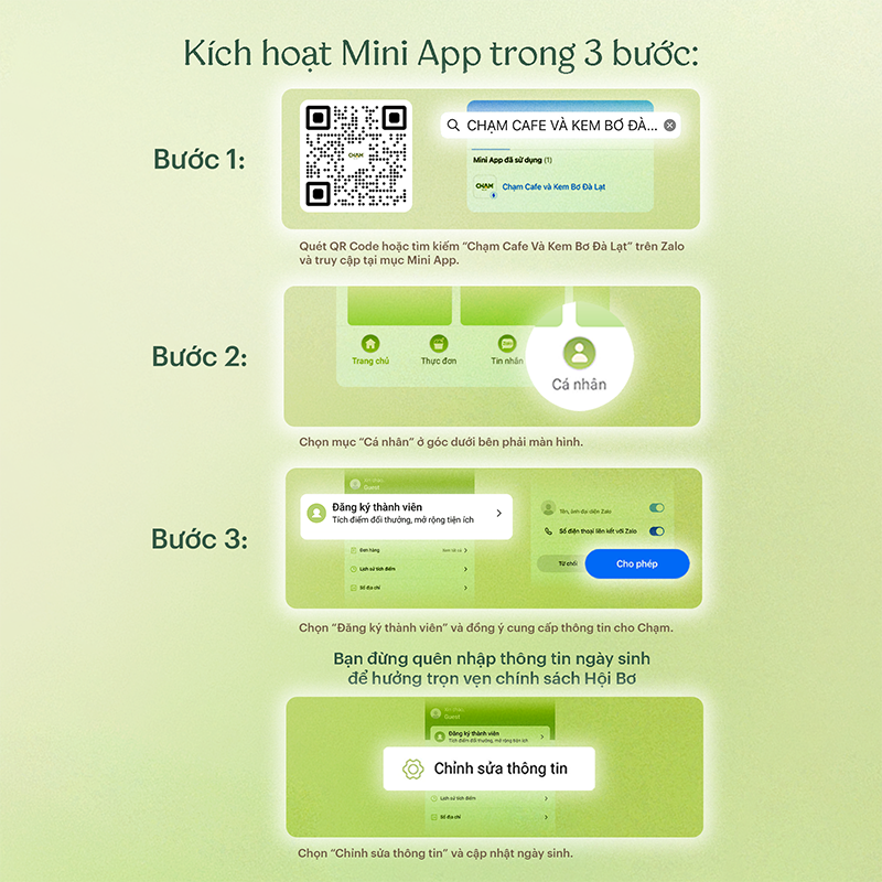 Hướng dẫn kích hoạt Mini App